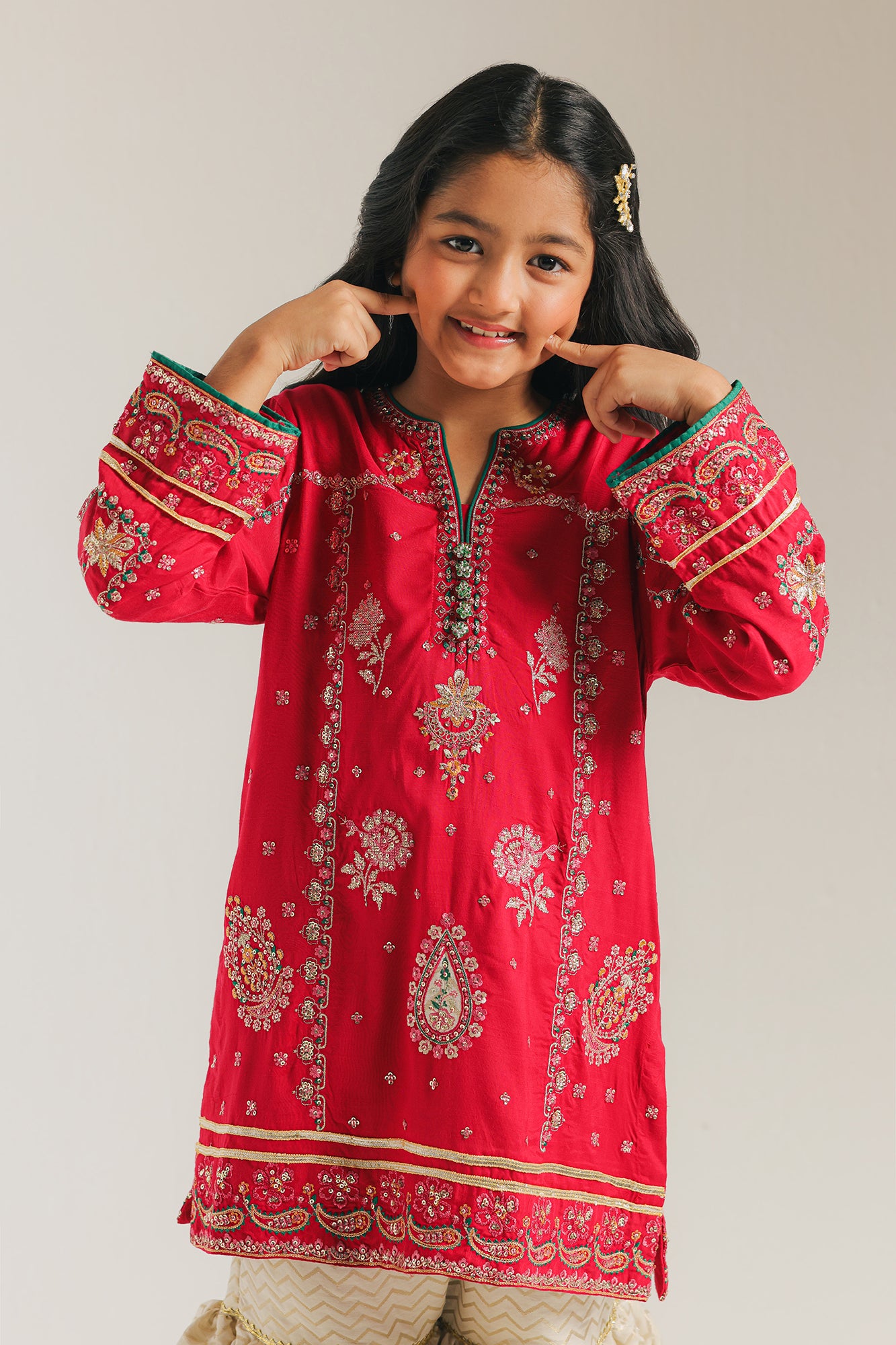 EMBROIDERED SUIT (E0228/415/416)