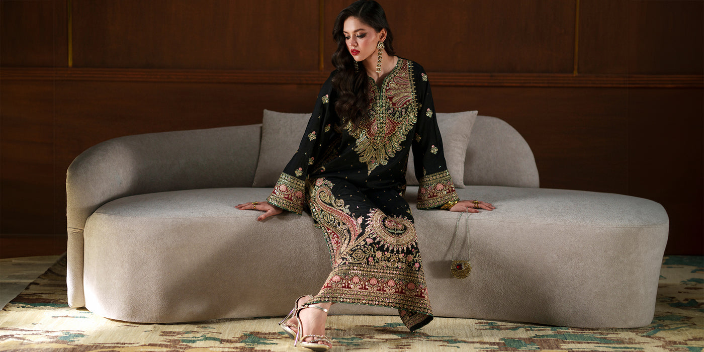 EMBROIDERED KAFTAN (E1098/104/902)