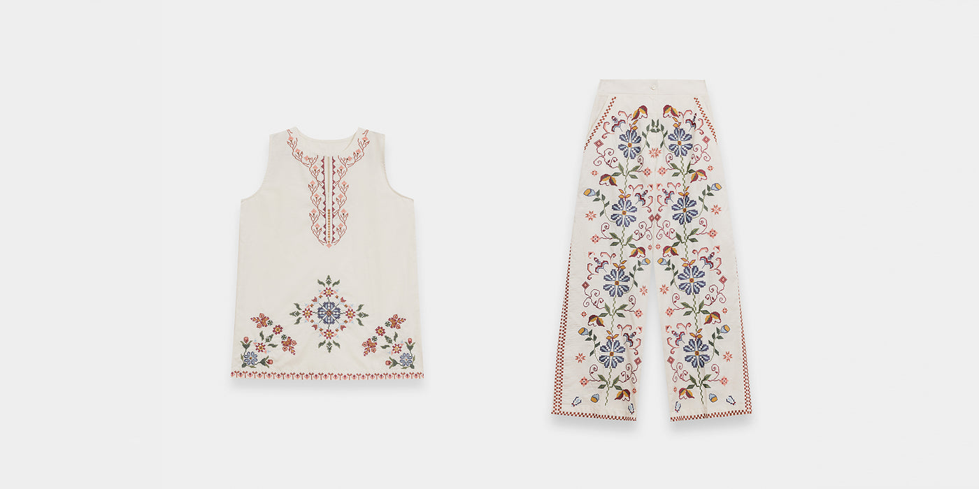 EMBROIDERED SUIT (E0738/119/003)