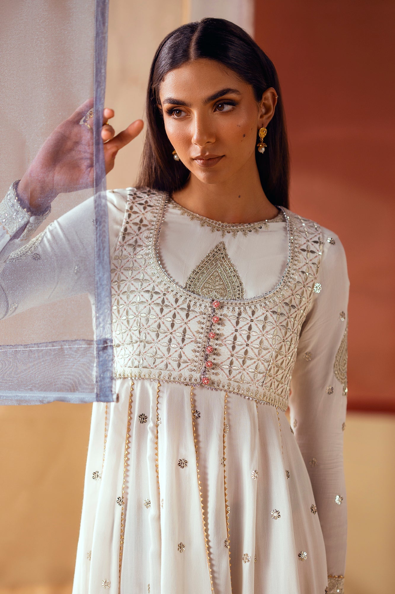 EMBROIDERED PISHWAS (E104/003/0801)