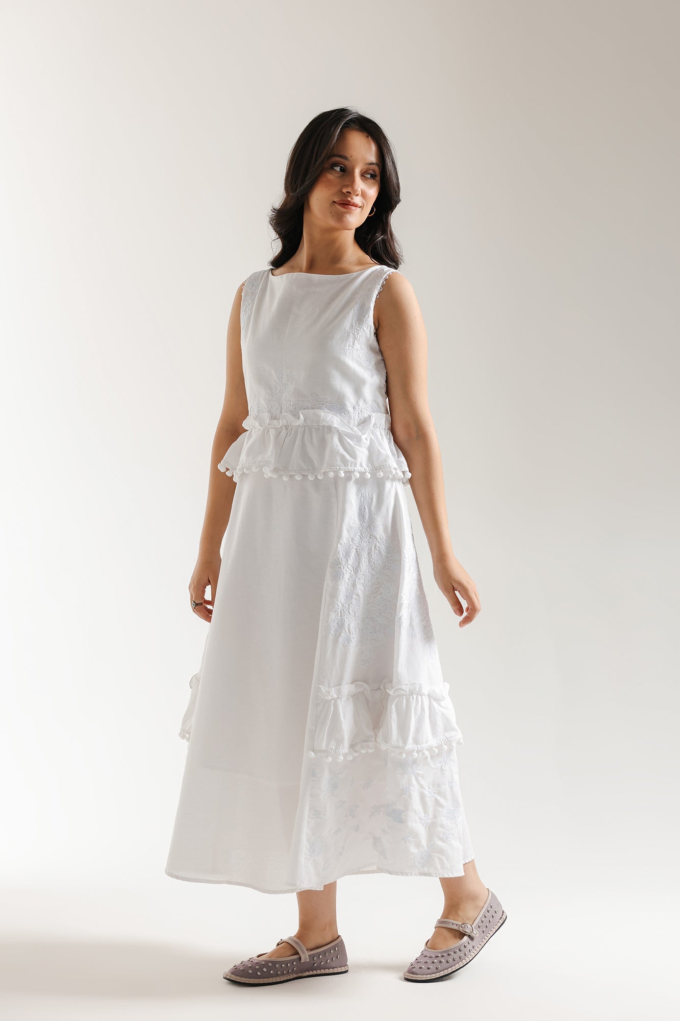 EMBROIDERED DRESS (E1012/101/001)