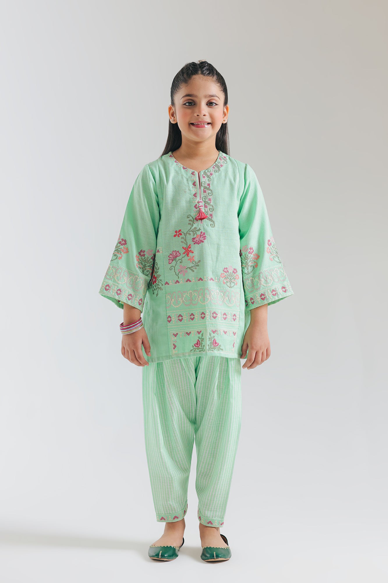 EMBROIDERED SUIT (E1518/402/718 E1518/302/718)