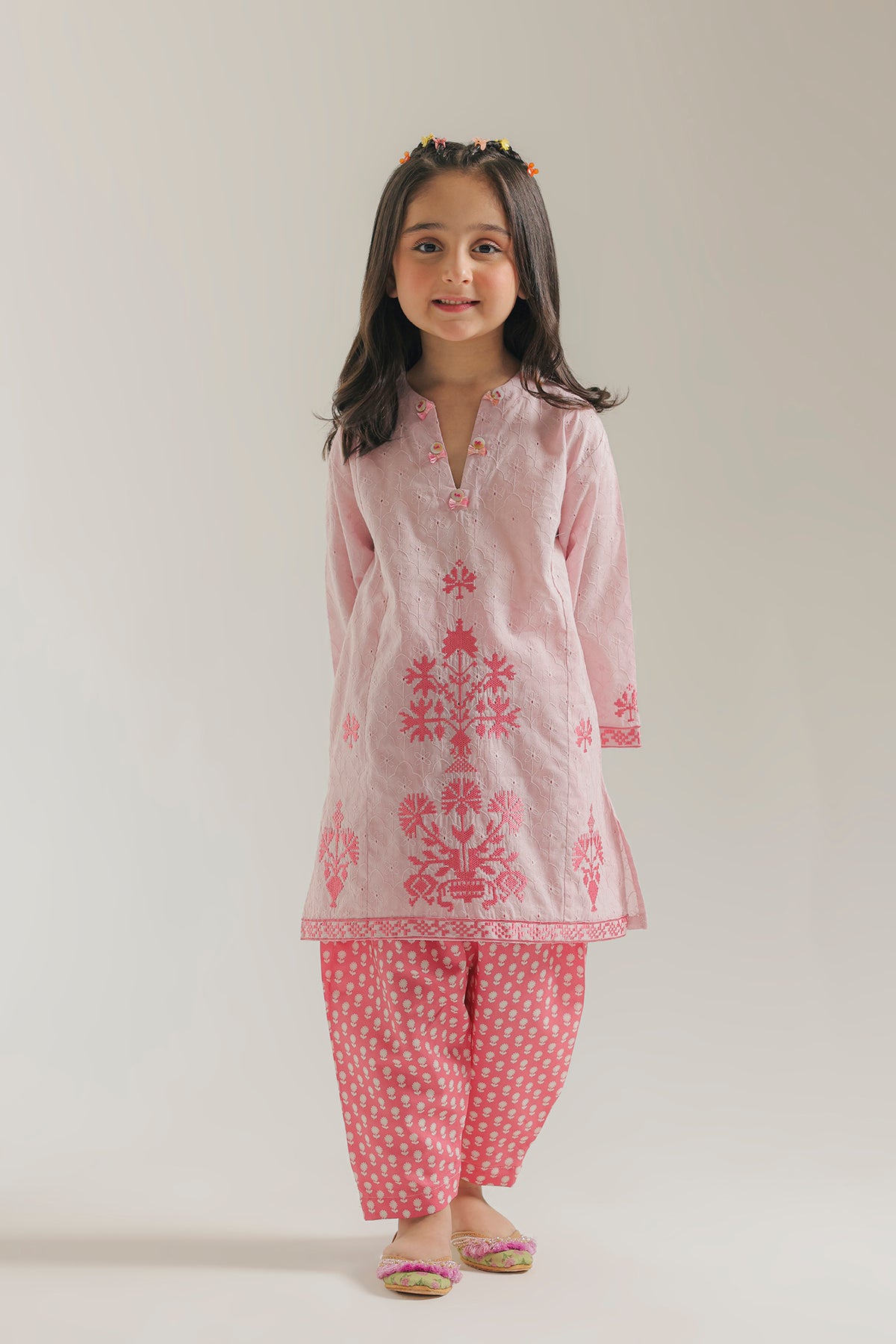 EMBROIDERED SUIT (E1599/402/528 E1599/302/528)