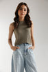 SLEEVELESS CROPPED TOP (E2448/108/121)