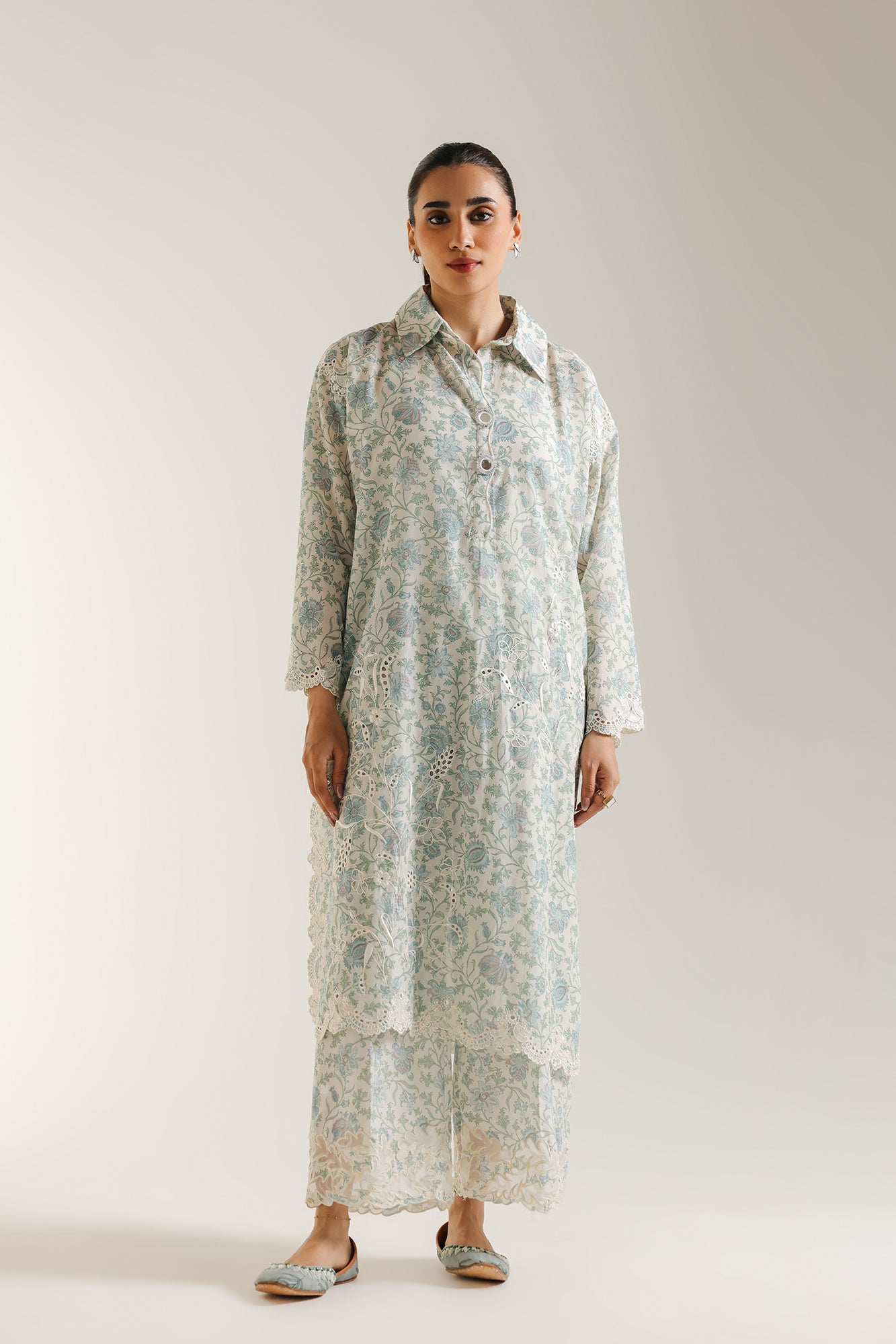大型 NEW ETHNIC Seidea Print Design Printed Kaftan Long Dresses Online | V-neck Dress | Love ShuShi