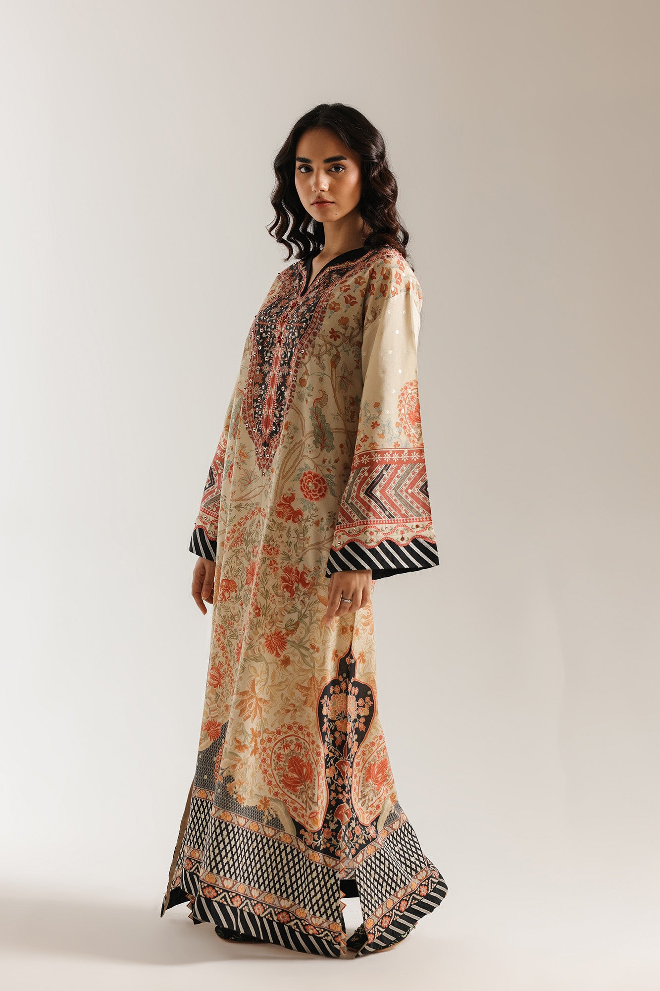 PRINTED KAFTAN (E4118/103/811)