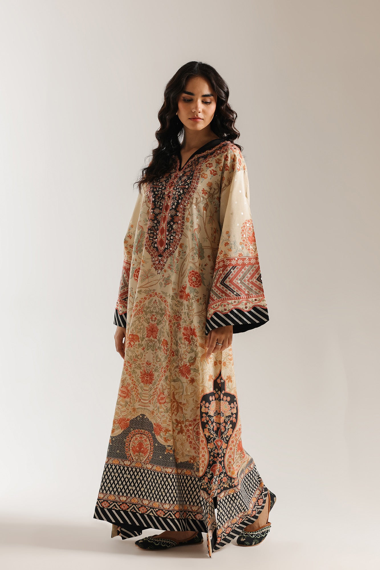PRINTED KAFTAN (E4118/103/811)