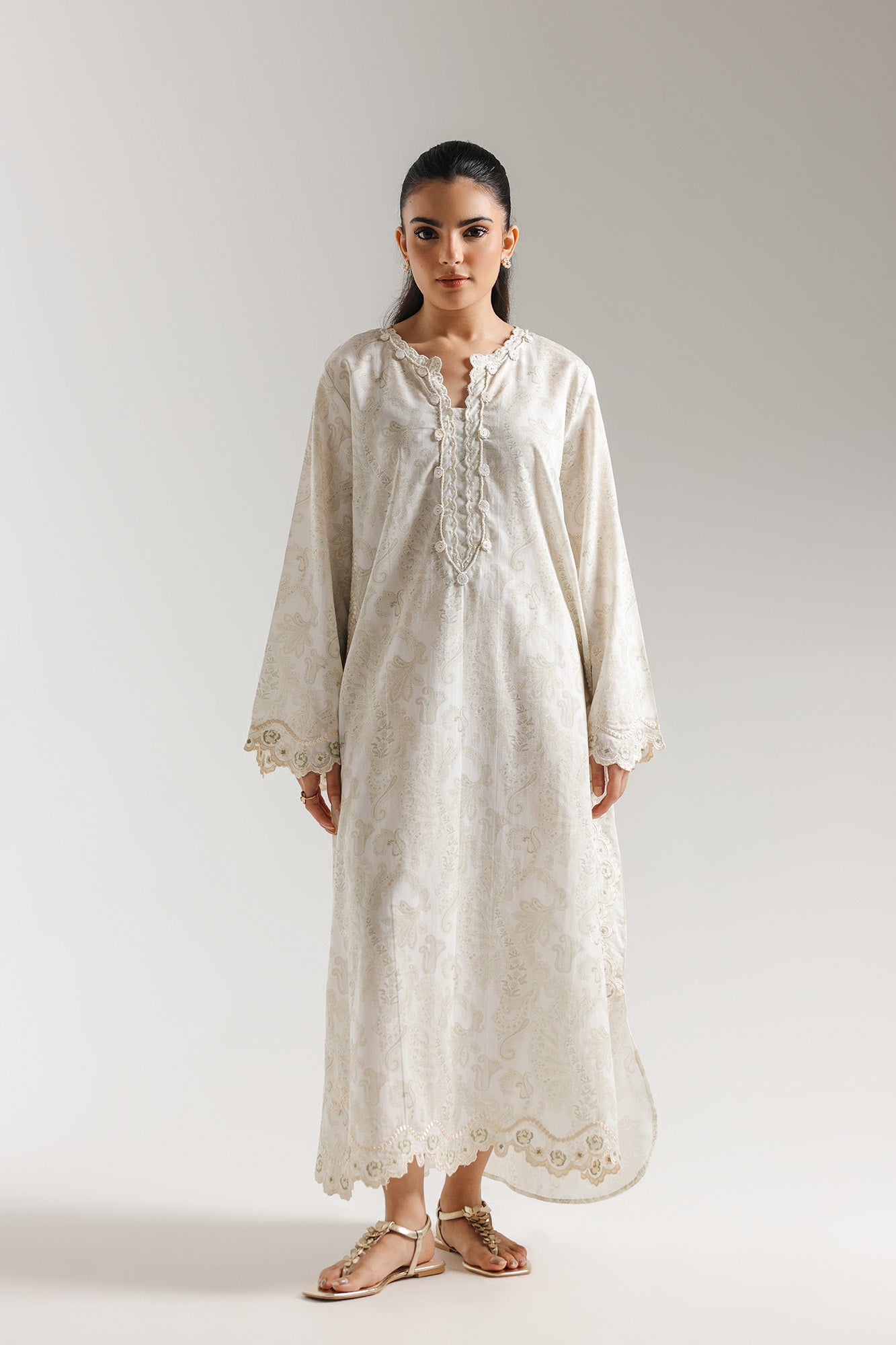 EMBROIDERED DRESS (E7710/102/001)