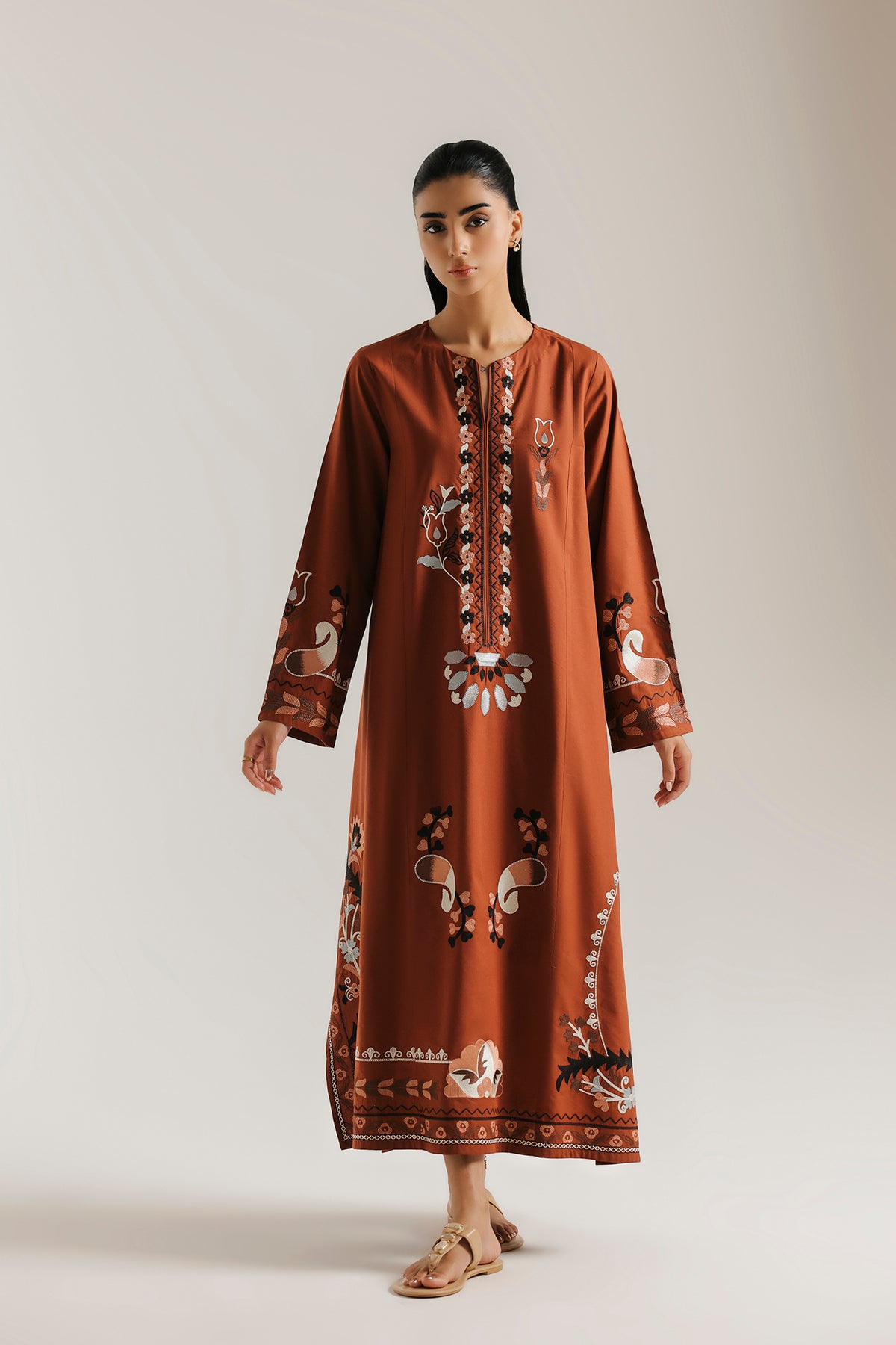 EMBROIDERED DRESS (E9418-102-204)