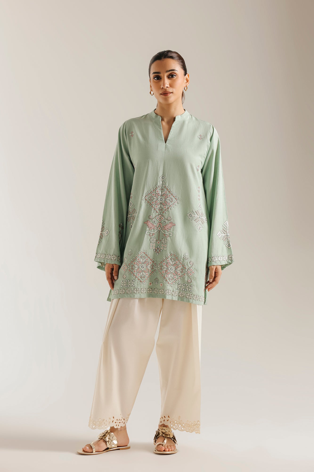 EMBROIDERED KURTI (E9603-102-130)