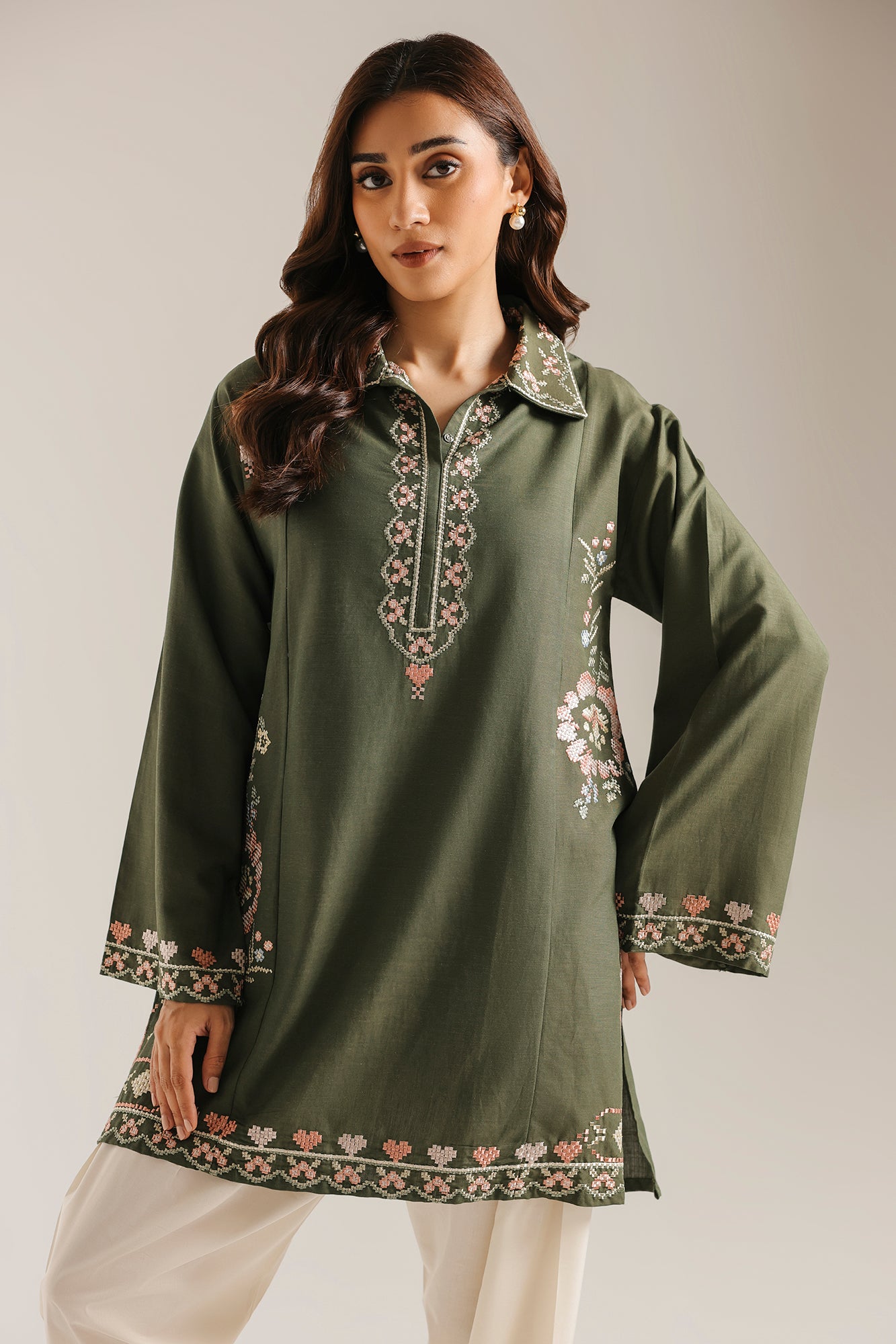 EMBROIDERED SHIRT(E9605-102-120)