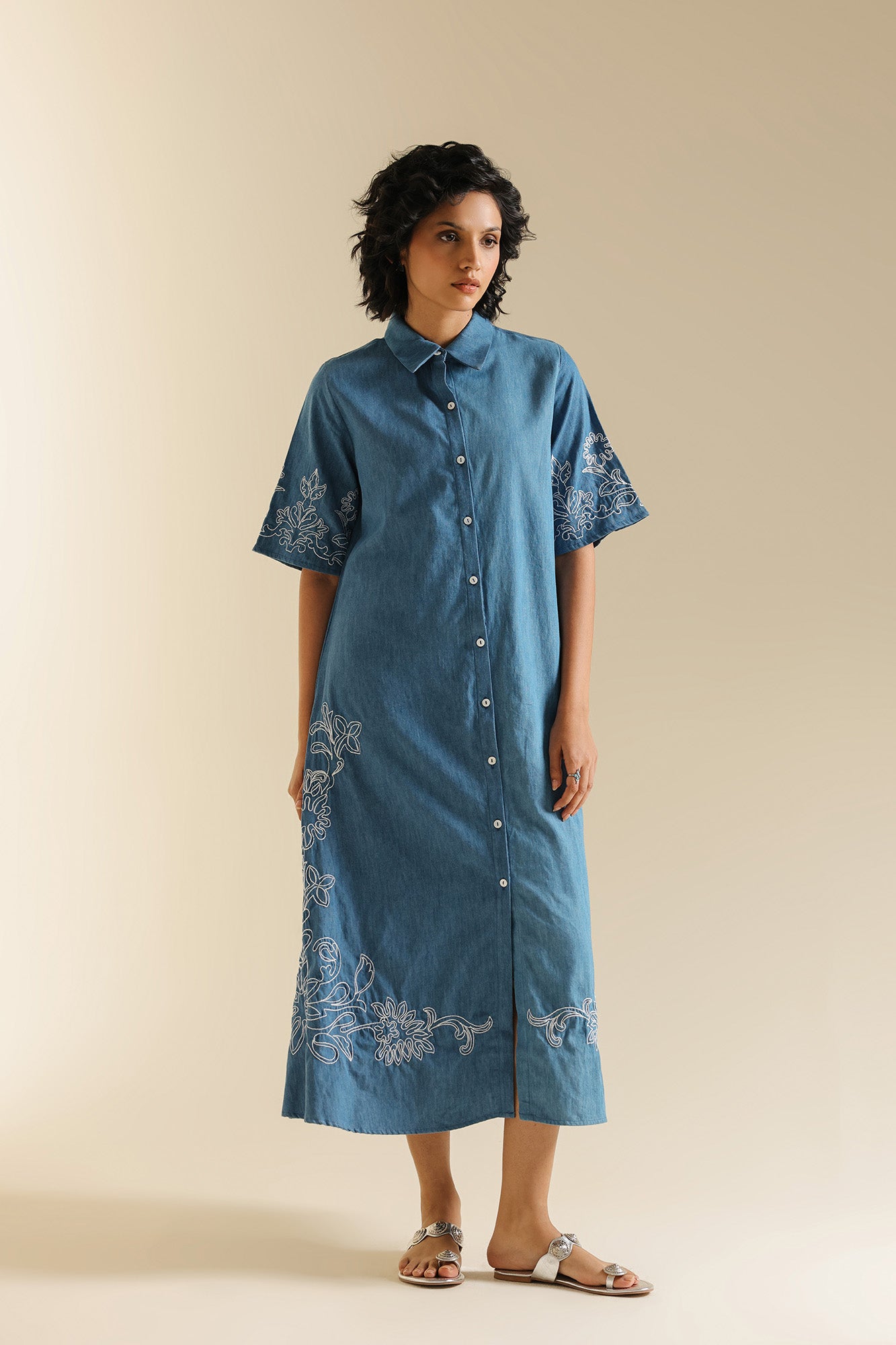 BUTTON DOWN DRESS (S1E0529/119/628)