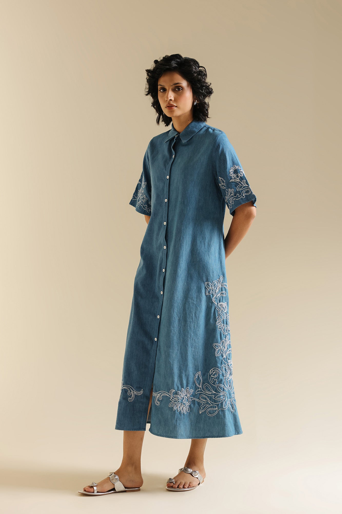 BUTTON DOWN DRESS (S1E0529/119/628)