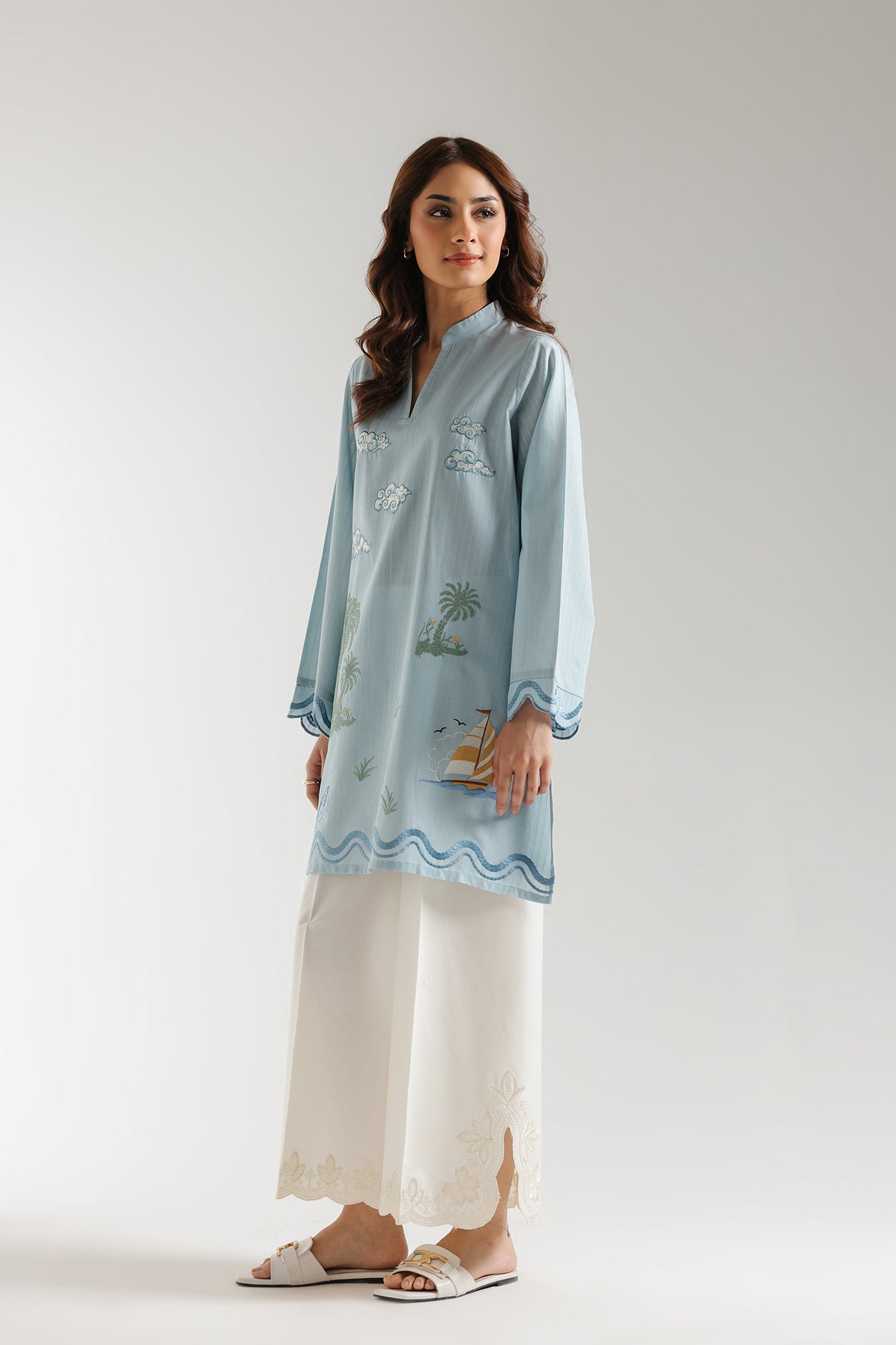 EMBROIDERED SHIRT (S4E6532/102/615)